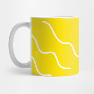 yellow colorful rainbow abstract pattern design Mug